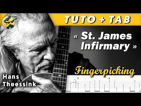 "St. James Infirmary" - HANS THEESSINK ♦ TUTO + TAB ♦ Fingerpicking Acoustic Blues Guitar