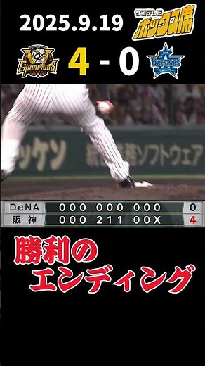 【9/19 阪神—DeNA 勝利のエンディング】完封リレーで快勝！早川投手、甲子園初勝利おめでとう！（2025年9月19日 阪神ーDeNA） #サンテレビボックス席