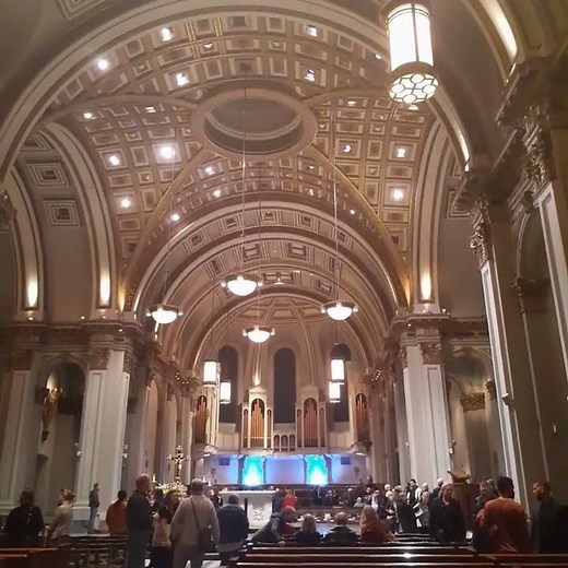 Inside St James Cathedral Seattle