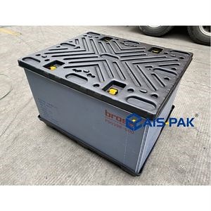 [Hot Item] Contenedor de envío de palet de plástico Gaylord con embalaje de manga colapsada