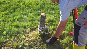 Stump removal with Hi-Lift jack