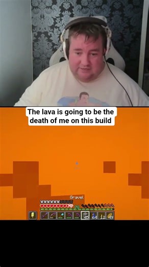 Lava is my mortal enemy on this build. #minecraft #teamabi #gaming #lava #totem
