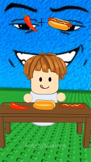 Roblox Mukbang | Super Spicy Hot dog #roblox #animation