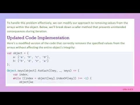 How to Prevent Unintended Modifications in JavaScript Objects of Arrays