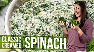Classic creamed spinach