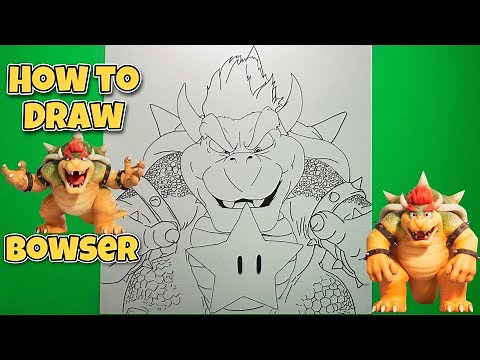 HOW TO DRAW BOWSER | The Super Mario Bros Movie | Step-by-Step Tutorial #drawing