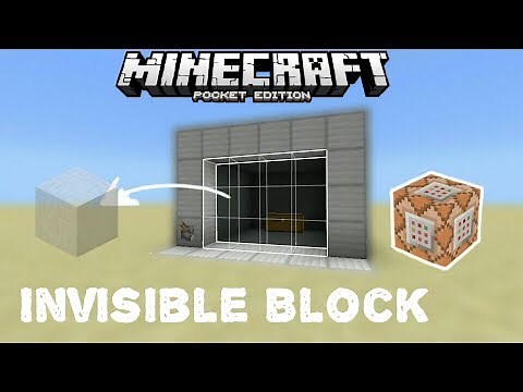 Command Block tutorial || Working Invisible/Forces Field Block using Commands || Minecraft Pe
