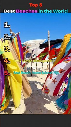 Top 5 Best Beaches in the World 🌊🏝️ #beach #relaxing