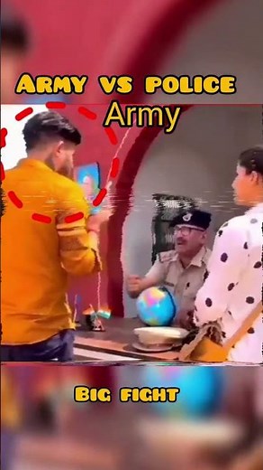 Police vs army big fight #army#military #indianarmy #indianmilitary#power