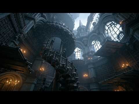 Dark Academia Study Music & Relaxing Piano Music - Classical Piano Ambience in Old Library