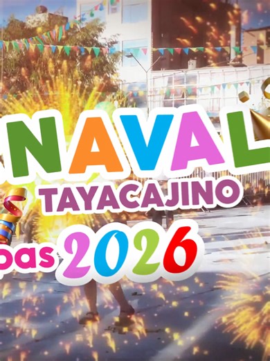 🎉💦 ¡𝗟𝗹𝗲𝗴𝗮𝗻 𝗹𝗼𝘀 𝗖𝗮𝗿𝗻𝗮𝘃𝗮𝗹𝗲𝘀 𝗧𝗮𝘆𝗮𝗰𝗮𝗷𝗶𝗻𝗼𝘀 𝟮𝟬𝟮𝟲 𝗲𝘀𝘁𝗲 𝗷𝘂𝗲𝘃𝗲𝘀 𝟭𝟮 𝗱𝗲 𝗺𝗮𝗿𝘇𝗼!! 💦🎉 La Municipalidad Provincial de Tayacaja te invita a vivir la fiesta más alegre del año: música, comparsas, yunzas, talco, agua y mucha diversión. 👨‍👩‍👧‍👦 Ven con tu familia y amigos y sé parte de esta gran celebración llena de color, tradición y alegría. 🔥 ¡Tayacaja te espera para celebrar a lo grande! #CarnavalesTayacajinos2026 #Tayacaja #Carnavales