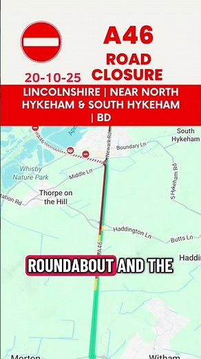 A46 COLLISION ⚠️ | BOTH DIRECTIONS CLOSED ⛔ | LINCOLNSHIRE #uk #road #closure #delays #rtc #alert