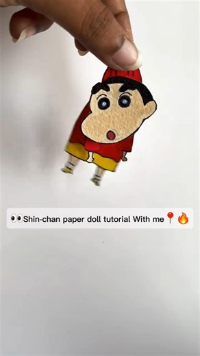 Shin-chan doll easy tutorial shorts🔥👀✏️ #shinchan #doll #easy