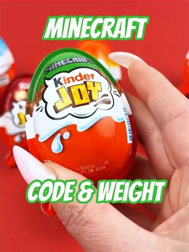Top 10 Kinder Joy Surprise Eggs Unboxing Minecraft with code!