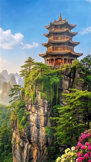 ☀️ Summer Cliff Temple ☀️ Refreshing Mountain Retreat