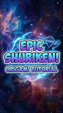 Epic Galaxy Origami Shuriken Tutorial! 🌌🥷✨ #origami #diy #ninjastar #shorts