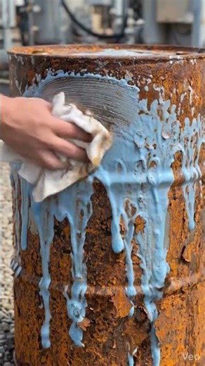 EXTREME Rusted Oil Drum Restoration 😳 Satisfying Cleaning