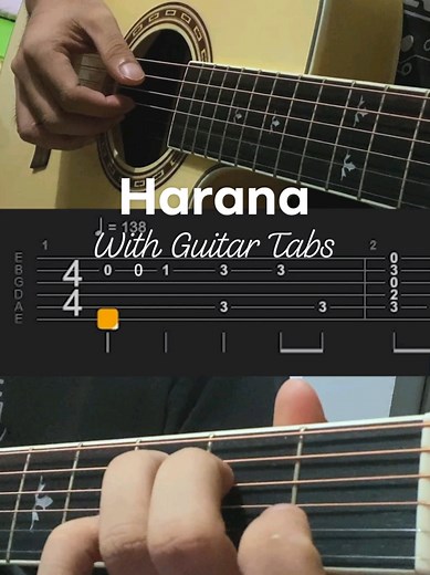 Harana Guitar Tutorial with Tabs by Ramon13
