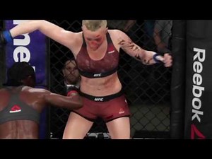 Julianna brutalizes Cait's stomach (EA UFC 3: Ryona Belly Punch Edition)