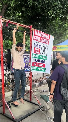 Hanging challenge in IIT Delhi😱 #iitdelhi #rendezvous