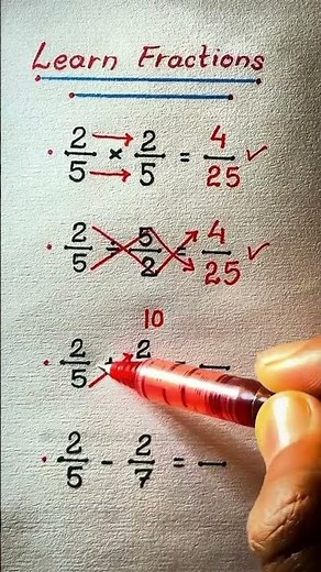 Master Fractions in 21 Seconds — Easy Math Tricks for Beginners #fractions #maths #shorts