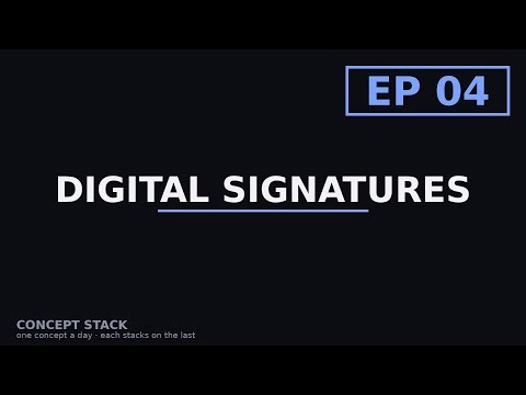Digital signatures — proving who sent what