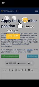 🎯 **هل تريد اجتياز اختبار GoTranscript بسهولة والعمل كمفرغ صوتي؟** 💯💰 🔥 في هذا الفيديو، سأشرح لك خطوة بخطوة كيفية اجتياز اختبار GoTranscript اليوم 3 أبريل 2025 بنجاح، مع أهم النصائح لتجنب الأخطاء الشائعة وضمان قبولك! 🚀 ✅ **تابع الفيديو حتى النهاية** للحصول على جميع التفاصيل المهمة! 📌 **لمزيد من الشروحات عن الموقع، كيفية التقديم، وأحدث الاختبارات اليومية، قمت بإنشاء قائمة تشغيل خاصة على القناة!** 🎥 🔗 **شاهد كل الفيديوهات هنا:** [https://youtube.com/playlist?list=PL1x9QNOHHEQ9blvRMNuwMQJU6
