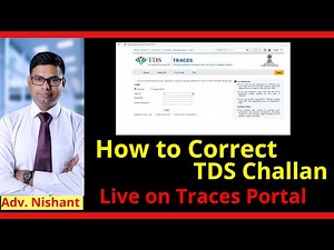 How to Correct TDS Challan on Trace Portal | TDS Challan Correction | TDS Challan