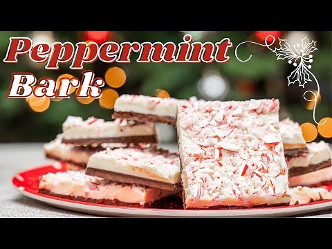 Peppermint Bark Candy | No Bake Holiday Dessert Recipe