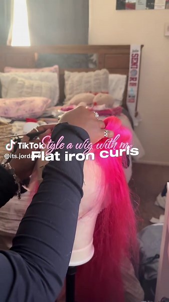 Ig the key is to curl towards the wig #curltutorial #wiginstall ep.1