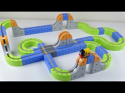 5 Minutes Satisfying Unboxing & Build Maglev Anti-Gravity Electric Train Toy | No Talking | No Music