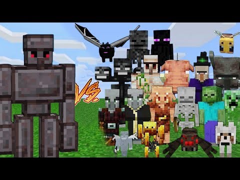Netherite Golem Vs Every Mob In Minecraft