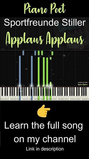 Applaus Applaus - Sportfreunde Stiller (Piano Tutorial)
