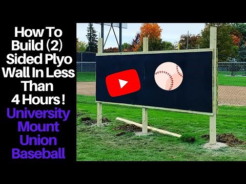 How To Build Two Sided Plyo Wall In 5 Minutes! (University Mount Union)