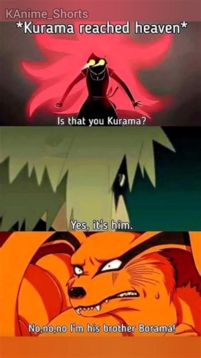 Kurama Reached Heaven 🤔 #naruto #narutoshippuden #anime #memes