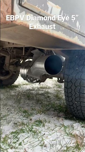 1997 OBS Ford 7.3 Powerstroke Diamond Eye 5” Straight Pipe Exhaust Back Pressure Valve EBPV Working