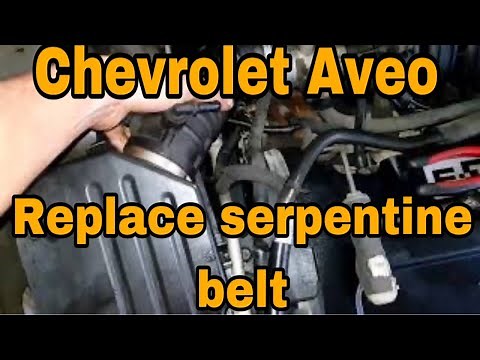 How To Open Serpentine Belt in Chevrolet Aveo