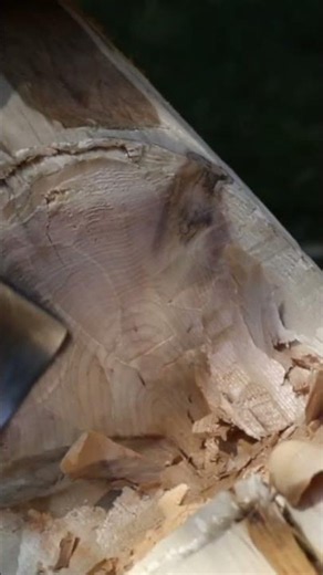 Notching logs perfectly takes more than you think #woodworking #craftsmanship