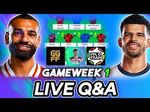 LIVE FPL Q&A with with FPL Fran & Golden Goal FF | Fantasy Premier League 2025/26