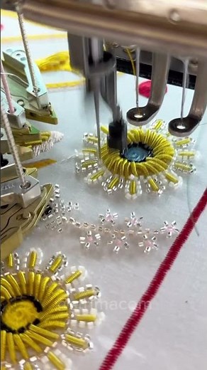 👉 Embroidery Machine Beads Work | Zardoshi Ka| Full Process
