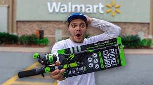 Fishing W/ ULTIMATE Walmart POCKET Combo!! (Mini Fishing Rod) | AYO Fishing