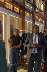 Vice President Kashim Shettima visited and patronized Seyi Vodi. Watched this video with immense joy and admiration! The VP's patronage of a Made-in-Nigeria product is truly inspiring! This singular act by the Vice President is a testament to the promising future ahead for our nation! | Kashim Shettima Jnr