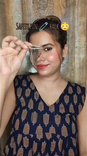 safety pin earrings diy 😳 #new #hack #earrings #safetypin