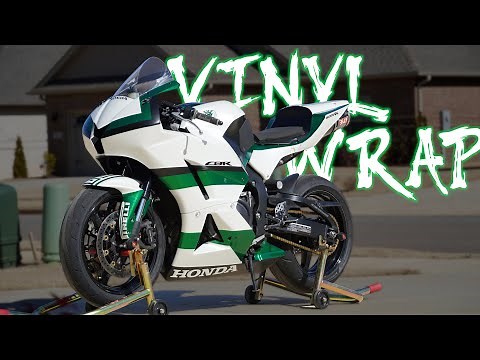 How To Vinyl Wrap a Motorcycle | CBR600rr