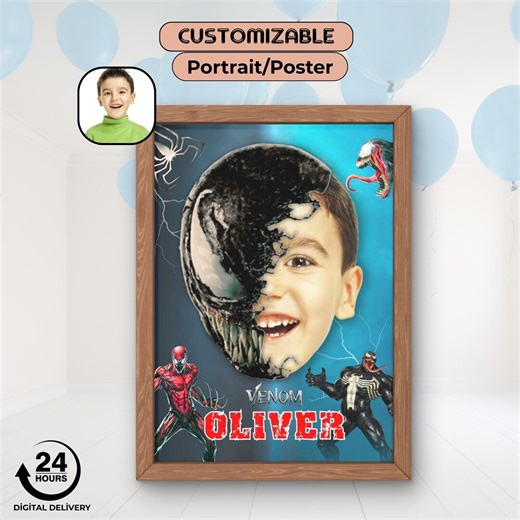 Superhero Birthday Poster, Printable Welcome Sign, Custom Photo Face Swap, Boys Superhero Party Decor Portrait - Etsy