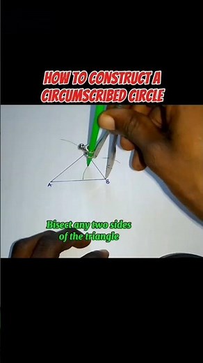 How to construct a circumscribed circle