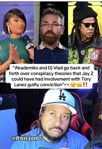 Akademiks and Dj Vlad go back and forth over theories that Jay Z could have involment with Tory Lanez guilty conviction in the Megan thee stallion case. This came after Vlad claimed Jay Z paid him $50k to support Meg and paid off the jury #jayz #vlad #megantheestallion #akademiks #fyp