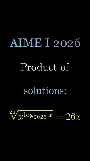 AIME I 2026 Problem 6 Logarithm Solution | AMC 12/10/8 Preparation + MathCounts Fundamentals