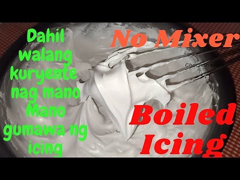 How to Make Boiled Icing without Mixer, Boiled Icing Recipe , Super Stable | chochon cakes