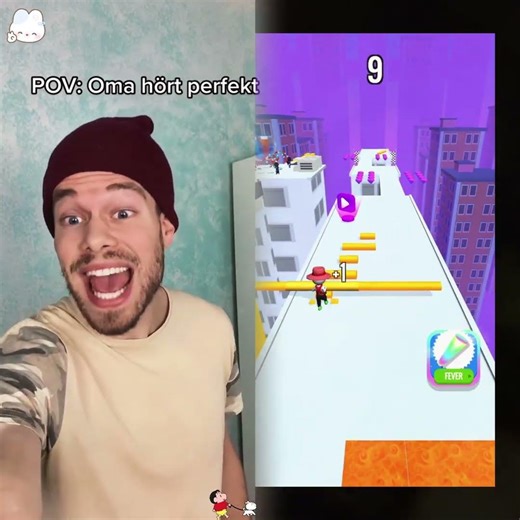 Oma nimmt ihn hops 👵🏻#oma#alltag